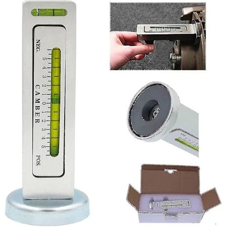Justerbar Magnetisk Mätare Verktyg Camber Mätare Castor Fjäderben Hjulinställning För Bil Lastbil