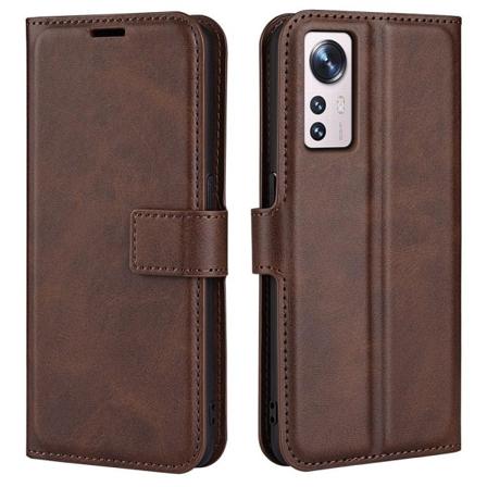 Xiaomi 12 Lite nahkainen lompakokkotelo - Ruskea Brown