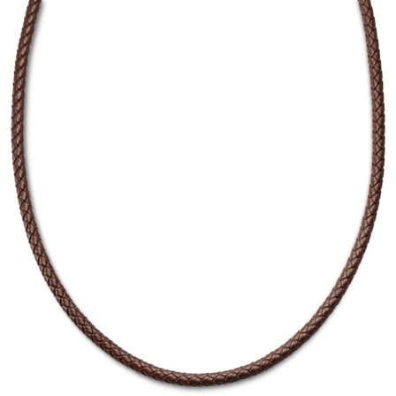 Tenvis | 5 mm Bruine Leren Ketting voor mannen - Leren kettingen