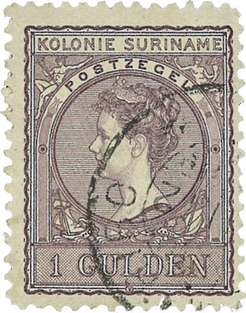 Suriname 1907 - NVPH 56 - Stemplet