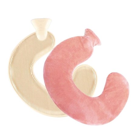 1L U-Formet Varmtvandspose Blød Stof Eksplosionssikkert