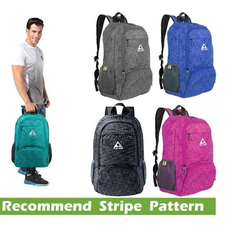 Vattentät ryggsäck Lätt ryggsäck för män utomhus Black