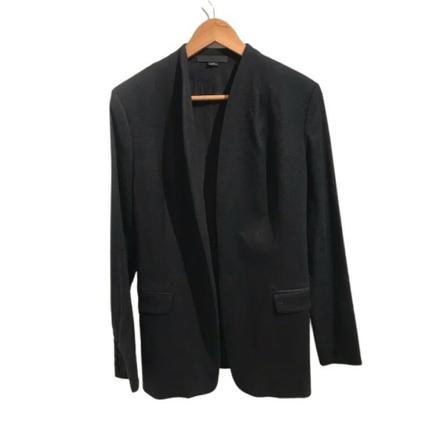 Alexander Wang Pre-owned Pre-ownedWoolouterwear , Zwart , Dames , Maat: L Vintage Jassen