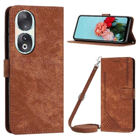 Honor 90 Suojakotelo Lompakko Jalusta Olkalaukku Nahkainen Puhelinkotelo Olkahihnalla