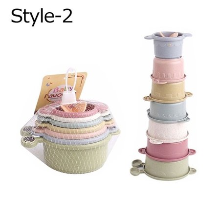 Baby stablekopper Stakkop legetøj STYLE-2 STYLE-2