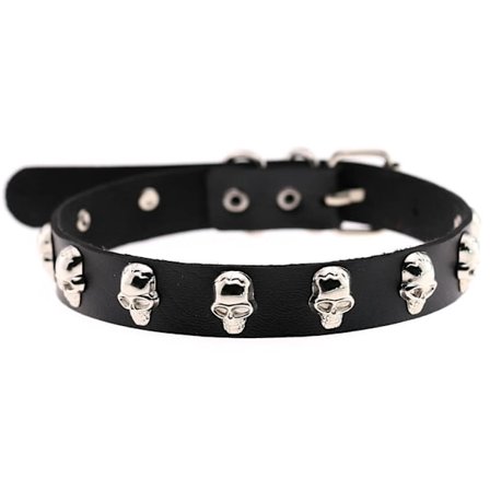 Attitude Clothing Skull Stud Choker