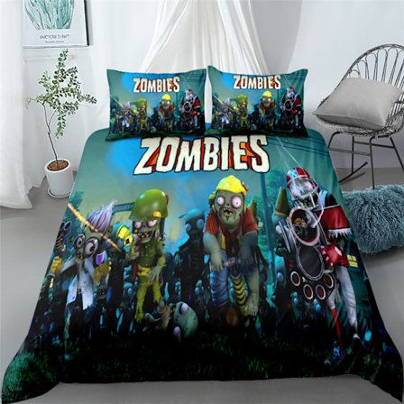 Plants vs. Zombies 3D digitaltryckt sängklädesset