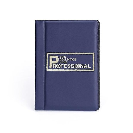 Myntalbum med 120 Fack, 4 Färger, Plånboksformat, Pengar Förvaring