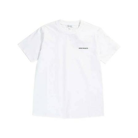 Norse Projects Gro logo T-shirt , Wit , Dames , Maat: M