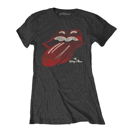 The Rolling Stones Dam/Damer Vintage Logo T-shirt L Charcoa
