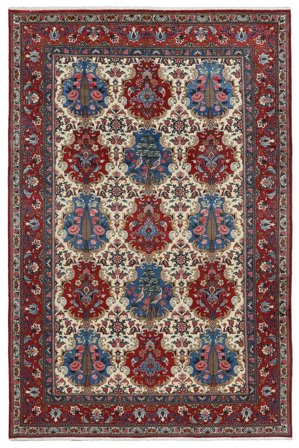 Medaillon Bachtiar Teppich 203X305 Wolle