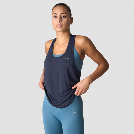 ICANIWILL Everyday Racerback Tank Top, Navy