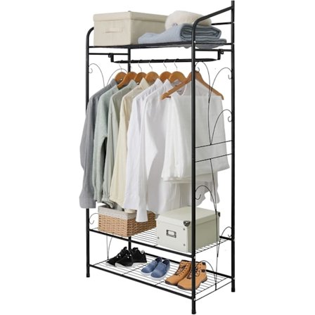 Wisfor Metall öppen garderob, klädstång förvaring