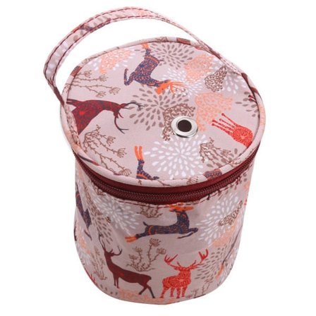 Galaxy Bærbar Garn Oppbevaringspose Organizer Stoffpose Rund Garnholder Heklepose-WELLNGS