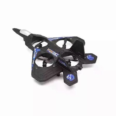 Thunder Jet Pro 2.4GHz kauko-ohjattava lelu lentokone musta UK-versio nopea RC-lentokone kestävällä rakenteella