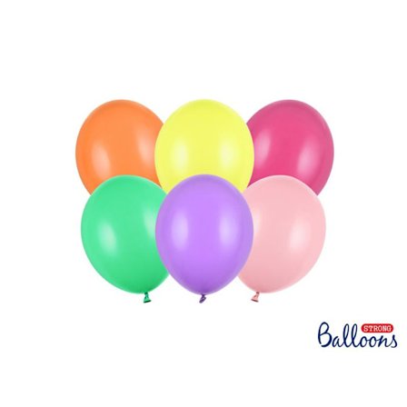 Pastel Mix Ballonger | Starka Ballonger 12cm, 10st Pastell mix