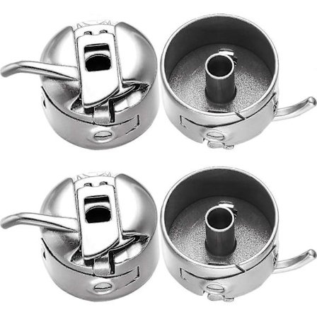 4 Stycken Spolkapsel för Symaskin Rostfritt Stål Spolkapsel För Frontmatade Maskiner Klass 15 [DB]