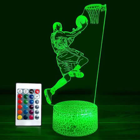 Kobe 3D natlampe basketball lamper sengelamper til voksne