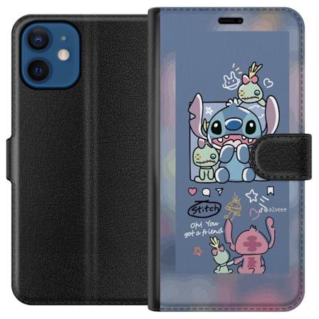 Apple iPhone 12 Tegnebogsetui Stitch Venner