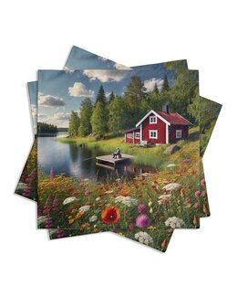 Servetter Småland Multi - Pixie Design