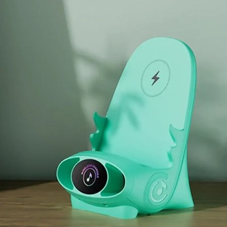 Trådlös laddning ställ portabel mini stol universell 15W stol hållare laddare telefon laddar hållare