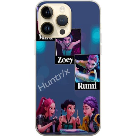 Kompatibel Mobilcover til Apple iPhone 14 Pro Max K-pop Mira, Zoey og Rumi - Farverige figurer i futuristisk stil