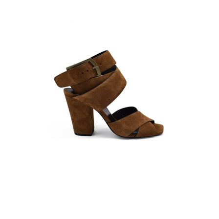 Saint Laurent, Oak sandals Brązowy, Kobieta, Rozmiar: 36 EU