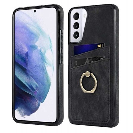 Samsung S21 Plus -matkapuhelimen suojakuori korttitelineellä Retro V4