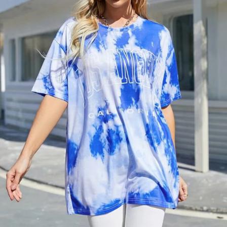 Kortärmad T-shirt För Kvinnor Med Rund Hals S