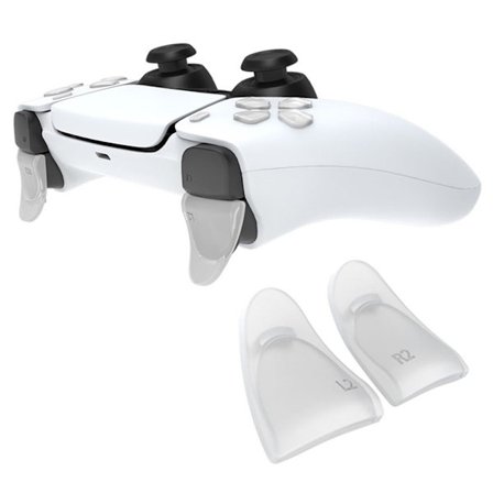 DATA FROG 1 par Sony Playstation 5 Game Controller Trigger Extenders - Transparent