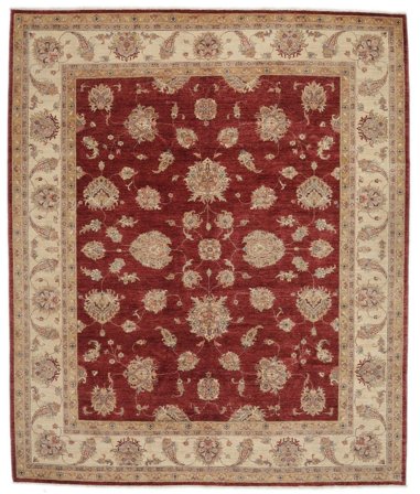 Ziegler Rug Hand Knotted 250X297 Brown/Dark Red Afghanistan