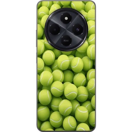 Kompatibel Mobilcover til Xiaomi Xiaomi Redmi A4 Mønster af grønne tennisbolde i høj detalje, sporty motiv med gentagende tekstur og stærke farver