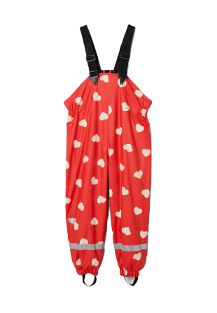 RIKIKI Fleecefodrade regnbyxor SOUTH Ytterplagg Röd 86