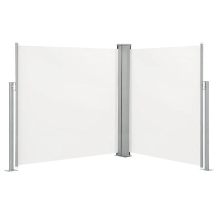 Vidaxl Infällbar Sidomarkis Gräddvit 140x600 Cm Creme