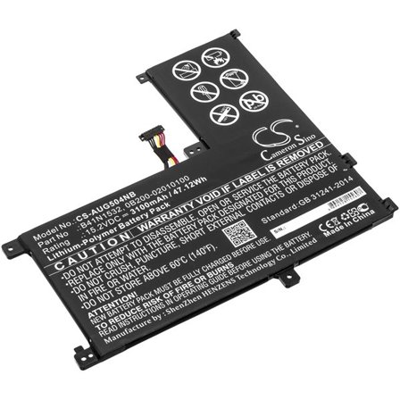 Batteri til bærbar PC for Asus Q504UA-BHI5T13, ZenBook Flip UX560UA-FZ020T og andre.