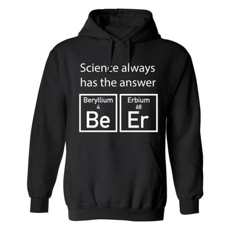 Science Has The Answer ØL - Hættetrøje / Sweater - KVINDER Svart - 4XL