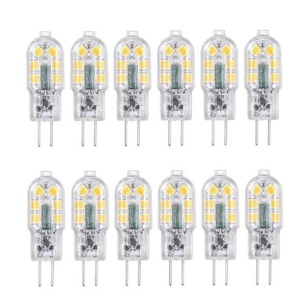 Tomshine G4 LED-pærer 12-pakning Varmhvit