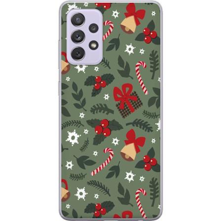 Samsung Galaxy A52s 5G Gennemsigtig cover Glædelig Jul mønst