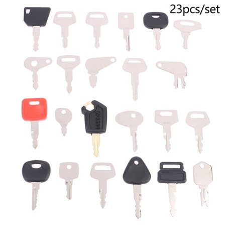 IC 1Set 23 nycklar Tändnycklar för tung utrustning för gaffeltruck
