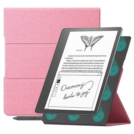 För Amazon Kindle Scribe Magnetic E- case Pu Läderställ Cover