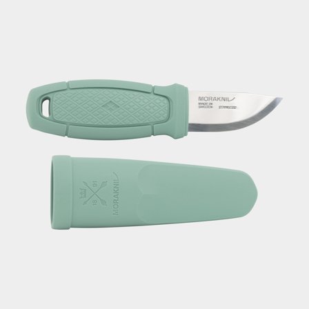 Allroundmes Morakniv Eldris LightDuty (S), 145 mm, TPE-rubber / gerecycled Zweeds roestvrij staal, Mint Green
