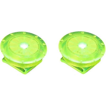 2 st Clip-On Gröna LED Säkerhetslampor för Nattlöpning och Jogging