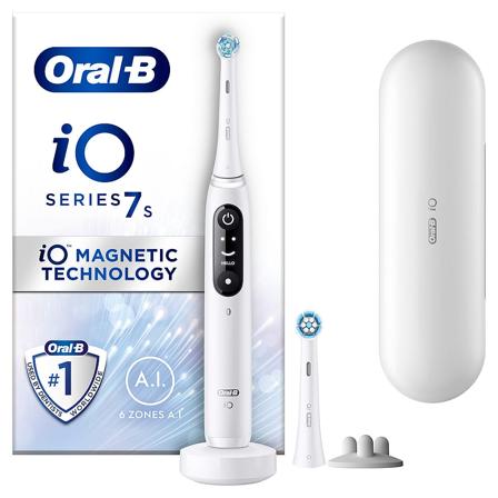 Oral-B iO 7s Eltandbørste Hvid, Medicin & Pleje, Tandbørster, El-tandbørster