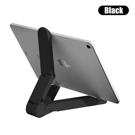 Bärbart hopfällbart iPad-ställ Kompatibelt 4"-11" surfplatta telefon skrivbord plasthållare för Xiaomi Samsung Huawei telefon surfplatta ställ