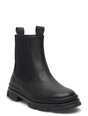 Booties - Flat - With Elastic Black ANGULUS