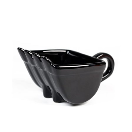Grävmaskin kaffemuggar hink modell nyhet mugg för efterrätt Keramisk mugg med spade sked