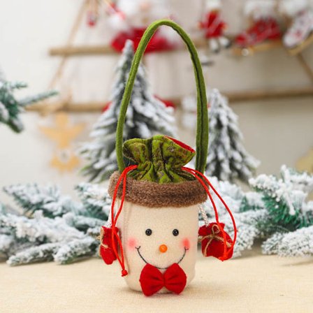 Tillbehör till juldekorationer Julpåsar Godispresentpåsar för barnens semester Julaftonspåsar (B)