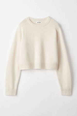 Soft Goat - Cashmere Top - Women cashmere sweater - XL - Feather White