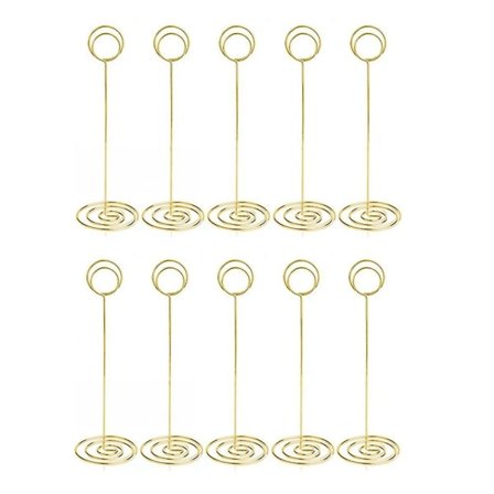 Bordnummerholdere 10 stk - 22 cm høye bordkortholdere høye bordnummerholdere for bryllupsfest [FW]