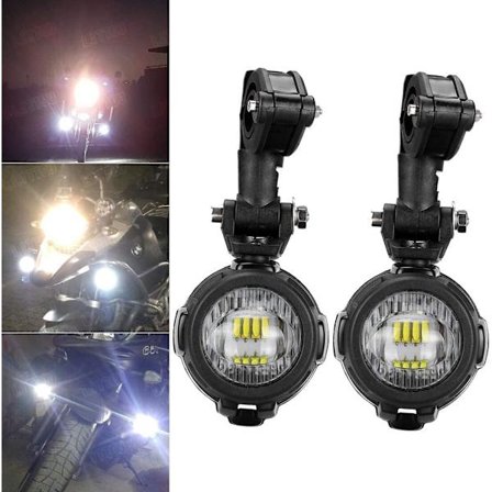 LED Ekstra Lys Motorcykel Tåge Lys 40W 3000LM 6000K DRL L